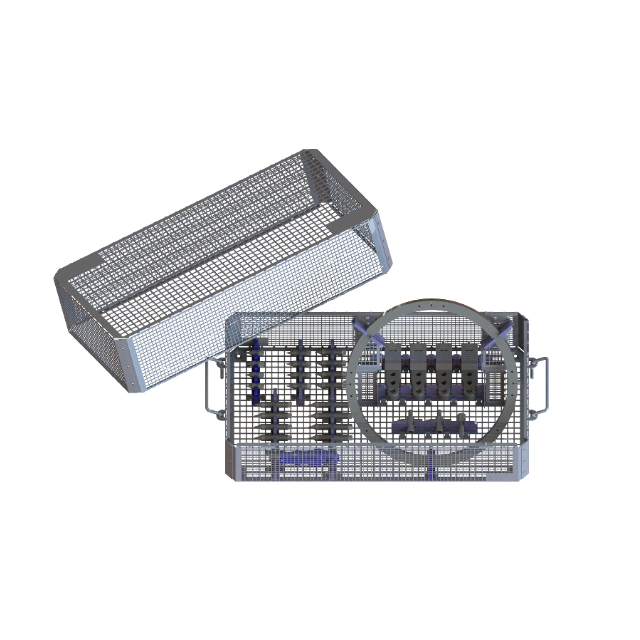 Sterilisationskorb für Kopfring aus Titan